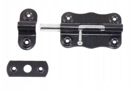ZÁMEK UNIVERZÁLNY 75MM, ČIERNY PRÁŠKOVÝ ZÁMOK