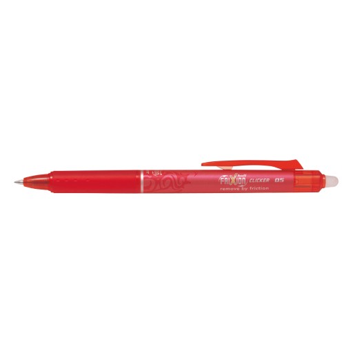 Guľôčkové pero PILOT CLICKER stierateľné 0,5 mm ČERVENÉ