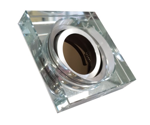 HRUBÉ POHYBLIVÉ SKLENENÉ TVAROVKY WHI LED SQUARE +GU10