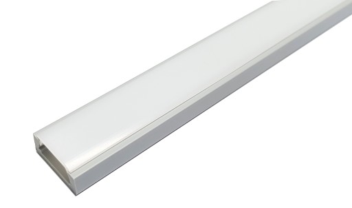 ŠEDÝ POVRCH PVC PROFIL pre LED 1m + LAMPA