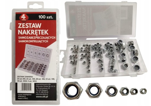 SADA MATIC 100 KS POISTNÉ MATICE DIELENSKÝ ŠTANDARD M4-M12