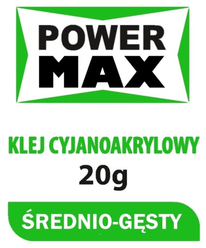 STREDNE HRUBÉ LEPIDLO Kyanoakrylátové MAX POWER 20g