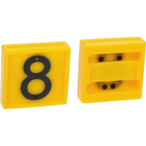 Číslo štítku '8' pre obojky pre kravy