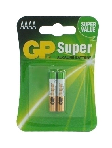 Batéria LR8D425 GP 25A, MN2500, LR61, AAAA (2 ks blister)