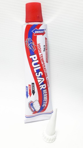 PULSAR VYSOKOTEPLOTNÝ SILIKÓN ČERVENÝ 80G