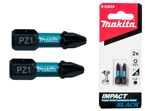 BIT NÁRAZOVÝ SKRUTKOVAČ PZ1 25MM 2KS B-63638
