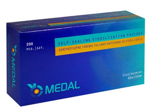 STERILIZAČNÉ VRECKÁ 90x135mm - balenie 200 ks - PEVNÝ POĽSKÝ VÝROBCA