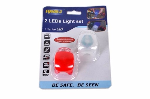 SILIKÓNOVÁ PREDNÁ LED LAMPA NA BICYKEL, 1 KS