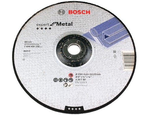 KORUNDOVÝ KOTOUČ BOSCH na brúsenie. oceľ 230/6,0mm