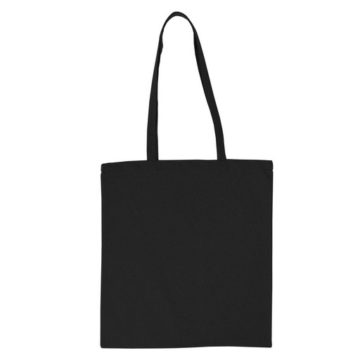 Bavlnená plátená taška ECO SHOPPING Shopperbag čierna dlhé rúčky 140g