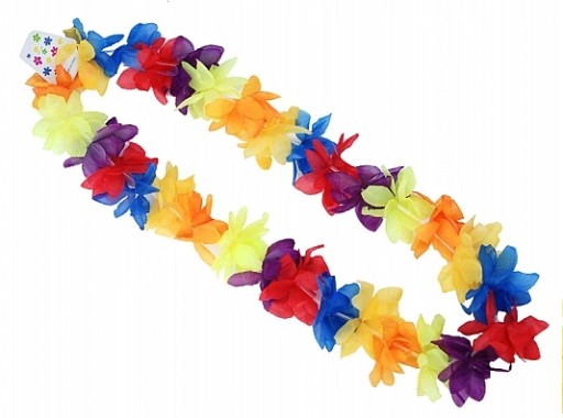 NÁHRDELNÍK HAWAIIAN FLOWERS HAWAIIAN GIRLLAND 110CM