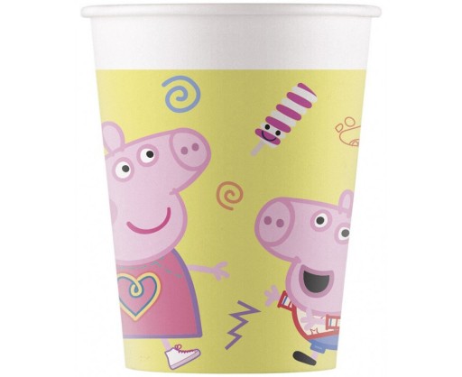 Narodeninové slamky Peppa Pig - 4 ks