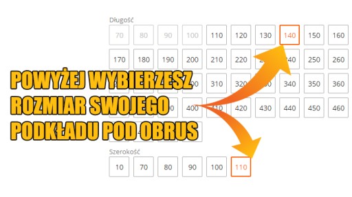 TLUMIACA PODLOŽKA POD obrus NA VEĽKOSŤ PL!!
