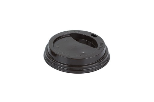 Vrchnák na hrnček 300/400ml čierny 90 mm (100 ks)