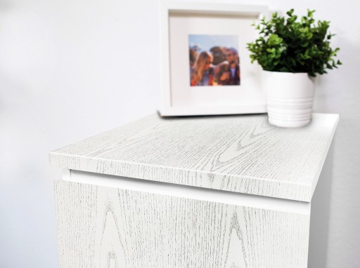 Samolepiaca fólia na dvere Nábytková dyha na dosku PEARL WOOD 45x50 DIY