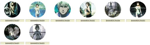 Manga Anime Mardock Scramble Pins VEĽKÝ VÝBER