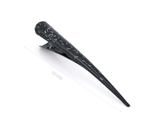 Japonská spona, čierno-strieborná, 12 CM