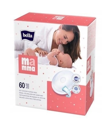 BELLA MAMMA Dojčiace podložky s lepidlom 60 ks.