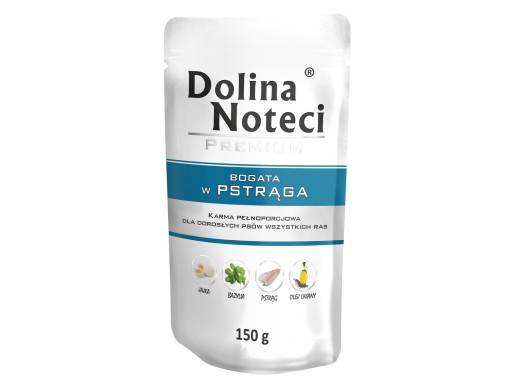 DOLINA NOTECI PREMIUM VRECKOVÝ Pstruh 150G