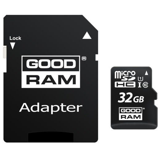 Prispôsobiteľná micro SD pamäťová karta Goodram 32GB triedy 10