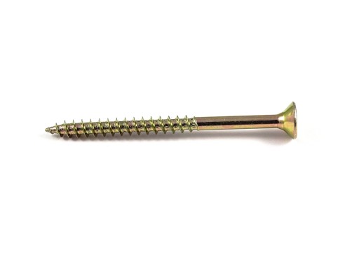Skrutky do dreva kalené 5x45 mm 1kg POZINKOVANÉ, zlatožlté