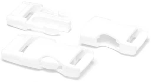 Plastové spony 10 ks 20mm ČIERNA