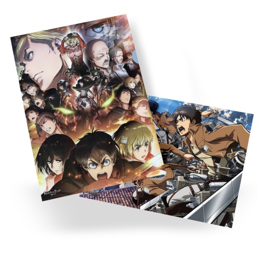 A3 Plagát Manga Anime Attack on Titan VEĽKÝ VÝBER