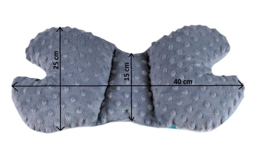 BabyLux protišokový vankúšik BUTTERFLY minky