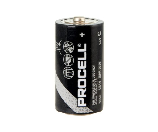 1x alkalická batéria DURACELL PROCELL LR14 C