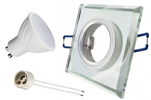 SET HALOGÉNOVÉ SKLENÉ SVETLÁ + 8W LED ŽIAROVKA