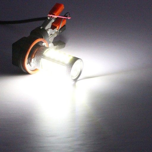 H11 H8 H9 led 63 smd 2835 + denná šošovka DRL