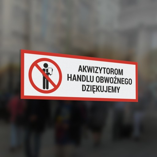 Nálepka so zákazom akvizície – 10x30