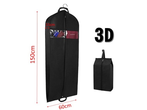 POUZDRO NA OBLEČENIE VEĽKÝ XXL 3D KABÁT