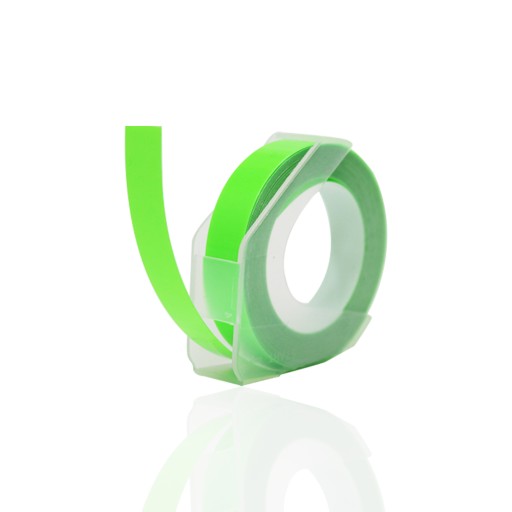 3D páska pre Dymo Omega 9mm, fluorescenčná zelená