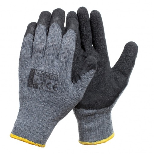 Pracovné rukavice X-DRAGSTER Latex/Polyester Odolnosť 2-1-4-3 EN-388 9