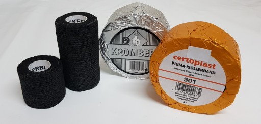 Samonosný obväz, čierny, 10 cm, pre dobytok a kone