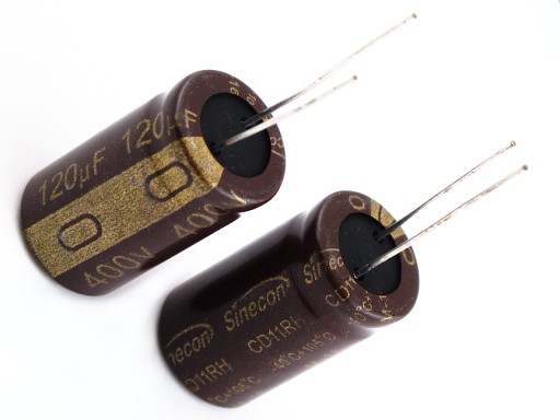 KONDENZÁTOR 120uF / 400V 18 x 32mm 105*C DLHÁ ŽIV.