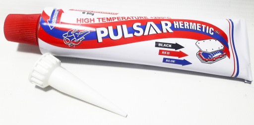 PULSAR VYSOKOTEPLOTNÝ SILIKÓN ČERVENÝ 80G