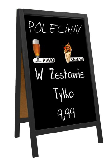NÁLEPKA NA MENU NA TABUĽKU PIVO ZMRZLINA PIZZA MNOHÉ DIZAJNY NA VÝBER