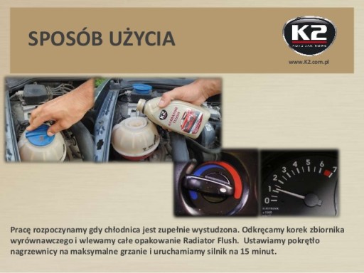 K2 RADIÁTOR SPLACHOVANIE RADIÁTOROV 250ml