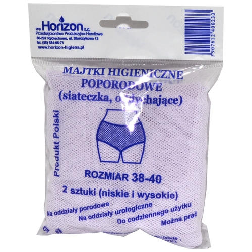 Horizon Reusable Popôrodné nohavičky veľkosti 38-40 2 ks