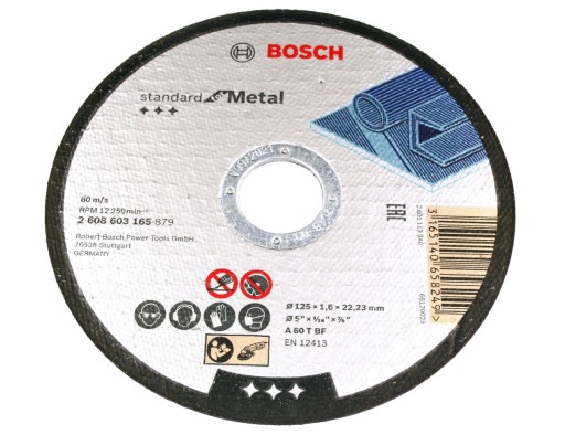 KORUNDOVÝ KOTOUČ BOSCH na rezanie ocele 125/1,6mm
