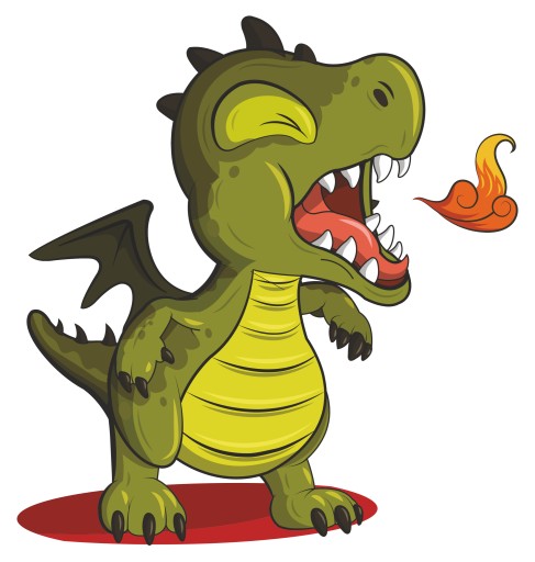 NÁLEPKA NA OKNO ZRKADLO NA NÁBYTOK DINOSAUR DINO DRAGON