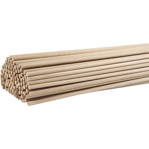 BUKOVÝ KOLÍK Drevená lišta 50 cm, buk priemer 20 mm