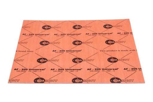 Materiál tesnenia GAMBIT AF-200 tanier - 0,8mm - 25x25cm | 250 x 250 x 0,8 mm