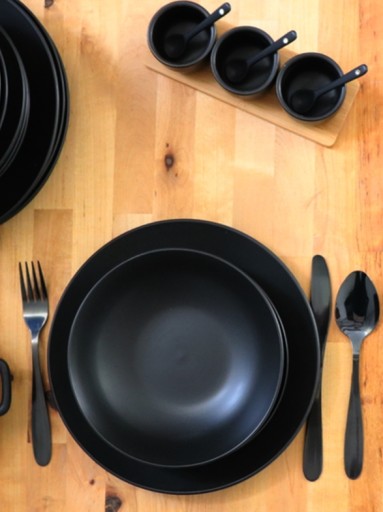 Matná keramická miska 20,5 cm BLACK LINE