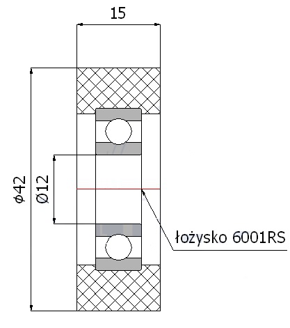 VALCE VALCE fi 42mm TLAKOVÉ VALCE šírka 15mm