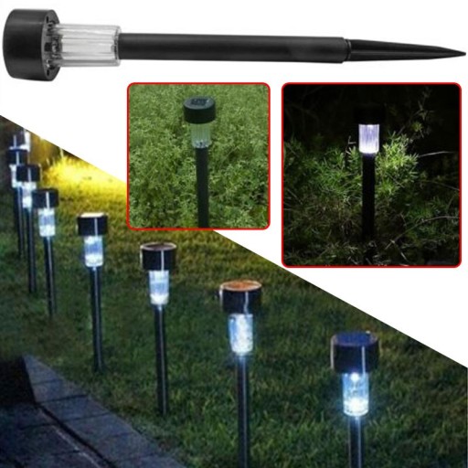 Zásuvná solárna lampa Volteno čierna 30 cm 0,06W