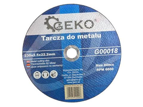 KOVOVÉ OCELOVÉ REZNÉ KOTÚČE 230x2,5x22 GEKO