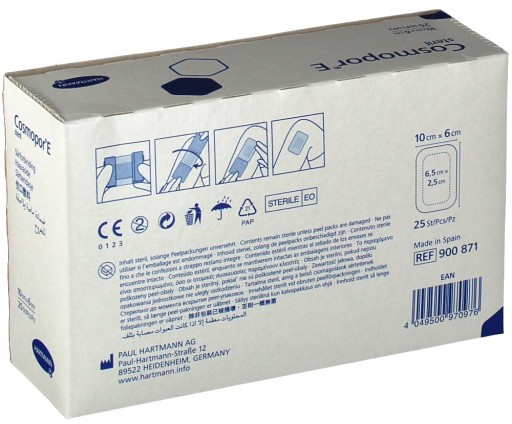 HARTMANN - Cosmopor E - 10 x 6 cm - 25 ks.